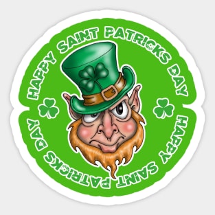 Saint Patrick's Day Leprechaun Sticker